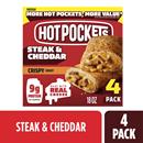 Hot Pockets Steak and Cheddar, Crispy Crust, 4Ct
