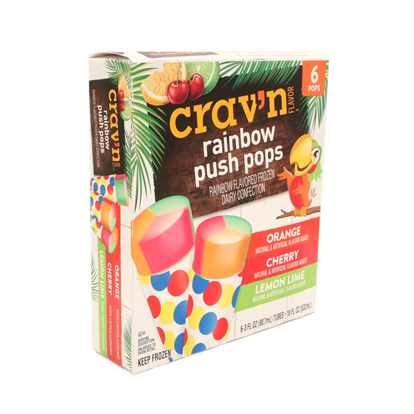 Crav'n Flavor Rainbow Push Pops 6-3 fl oz | Hy-Vee Aisles Online