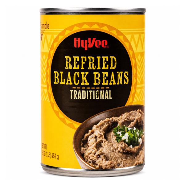 Hy-Vee Refried Black Beans, Traditional | Hy-Vee Aisles Online
