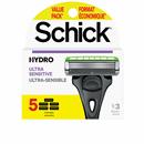 Schick Hydro Ultra Sensitive Razor Refills, 5ct