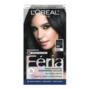 L'Oreal Paris Feria Shimmering Permanent Hair Color 20 Black Leather (Natural Black)