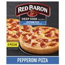 Red Baron Frozen Pizza Deep Dish Singles Pepperoni, 2 Count