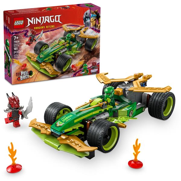 司 LEGO NINJAGO Lloyd's Pull-Back Race Car Building Toy 71828, 181