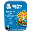 Gerber Mealtime for Toddler, Macaroni and Cheese with Seasoned Peas and Carrots Toddler Food, 6.6 oz Tray