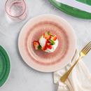 Hy-Vee Seasons Reactive Dessert Plate in Pink
