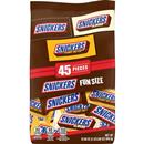 SNICKERS Original, Peanut Butter & Almond Variety Pack Fun Size Chocolate Candy Bars, 45 Pieces Bag
