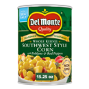 Del Monte Southwest Whole Kernel Corn With Poblano And Red Peppers