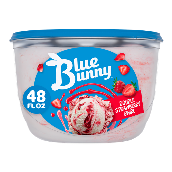 Blue Bunny Premium Double Strawberry Swirl Frozen Dessert | Hy-Vee