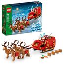 LEGO Santa’s Sleigh Christmas Toy Set with Reindeer & Santa Figurine 40499