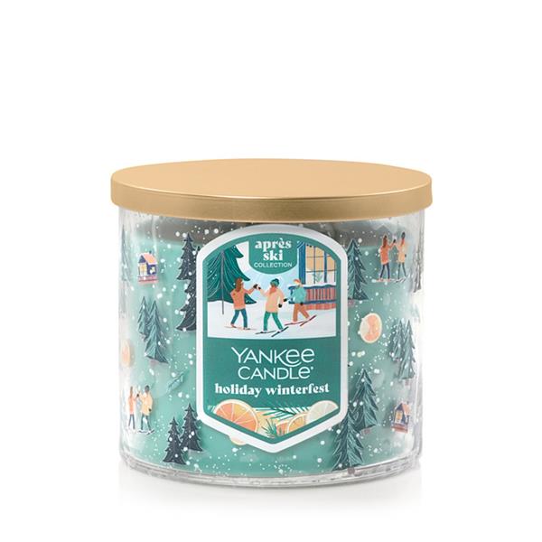 Yankee Candle Holiday Winterfest, 14.5 oz 3-Wick Candle with up to