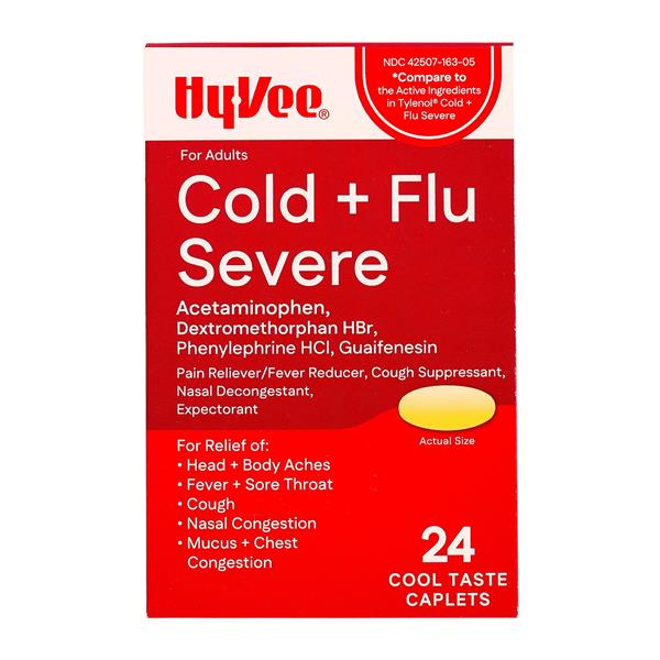 Hy-Vee Cold + Flu Severe Caplets | Hy-Vee Aisles Online Grocery Shopping
