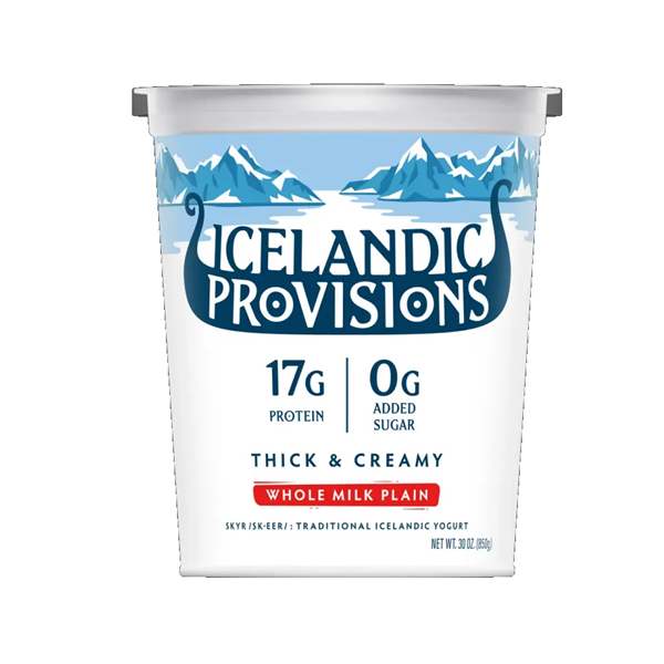 Icelandic Provisions Skyr Yogurt, Whole Milk Plain | Hy-Vee Aisles