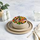 Hy-Vee Seasons Moonstone Dinnerware in Chateau Gray, Set of 12