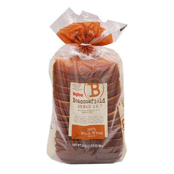 Hy Bread Hy-Vee Beaconsfield Bread Co. 100% Whole Wheat | Hy-Vee Aisles Online ...