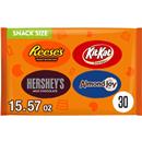 Hershey's Assorted Chocolate Snack Size, Candy Bag 30Ct