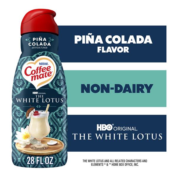 Coffee mate White Lotus Piña Colada Flavored Coffee Creamer, Non