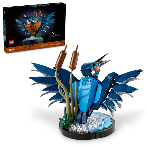 LEGO Icons Kingfisher Bird Building Set for Build and Display 10331 ...