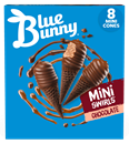 Blue Bunny Mini Swirls Chocolate Cones, Frozen Dessert