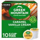 Green Mountain Coffee Roasters Caramel Vanilla Cream Keurig Single-Serve K-Cup Pods, Light Roast Coffee, 10 Count