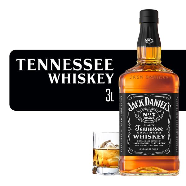 Jack Daniel's Jack Daniel's Old No. 7 Tennessee Whiskey, 3L Bottle