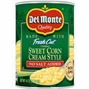 Del Monte No Salt Added Golden Sweet Corn Cream Style