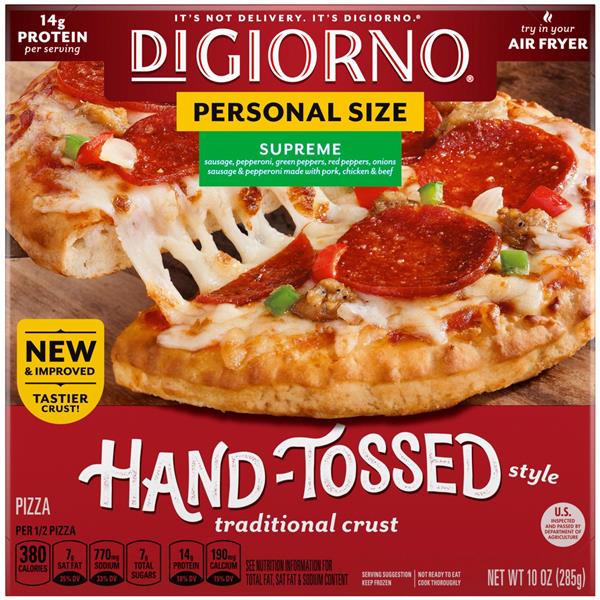 DiGiorno Supreme Frozen Personal Pizza on a Hand-Tossed Style