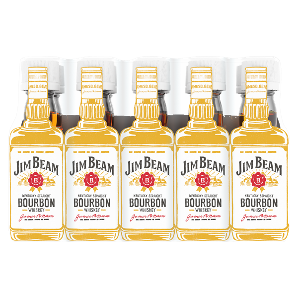 Jim Beam Kentucky Straight Bourbon Whiskey Brick Pack 10x50 ml