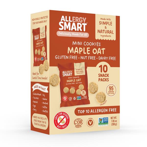 Allergy Smart Maple Oat Mini Cookies, 10 Snack Packs | Hy-Vee Aisles ...