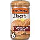 Thomas' Cinnamon Swirl Bagels, 6 count
