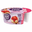 Dannon Light + Fit REMIX Strawberry Cheesecake Nonfat Greek Yogurt with Graham Cookies, Caramel Pearls and Dark Chocolate Mix-Ins