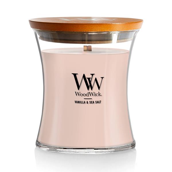 WoodWick Vanilla Sea Salt Scented Medium Hourglass Candle