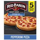 Red Baron Pepperoni Deep Dish Singles Frozen Pizza 5ct