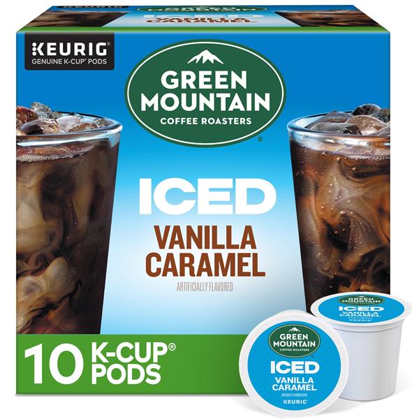 Green Mountain Coffee Roasters ICED Vanilla Caramel, Single Serve