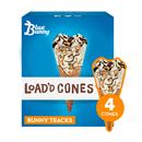 Blue Bunny Load'D Cones Bunny Tracks Ice Cream Cones 4-4 Fl. Oz