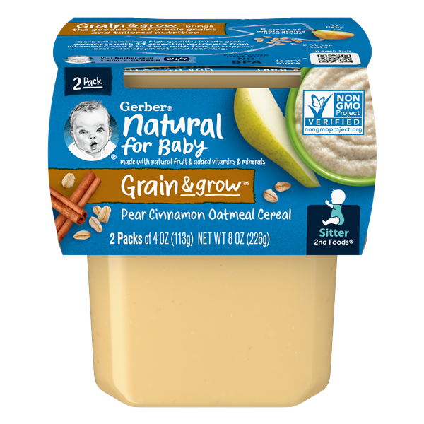 Mixing baby food with 2024 oatmeal