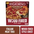 DiGiorno Italian Meat Trio Pizza, Wood Fired Style Crust, Frozen Meat Pizza