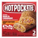 Hot Pockets Hickory Ham & Cheddar with Crispy Buttery Crust Frozen Sandwiches 2pk
