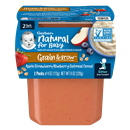 Gerber 2nd Foods Baby Food, Apple Strawberry Blueberry With Mixed Cereal, 4 oz Tubs (2 Pack)