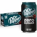 Dr Pepper Cherry Zero Sugar Soda, 12Pk