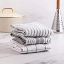 Hy-Vee Seasons Tea Towels in White and Dusk Green, Set of 3