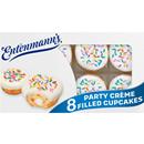 Entenmann's Baker's Delights Party Creme Filled Vanilla Cupcakes, 8ct