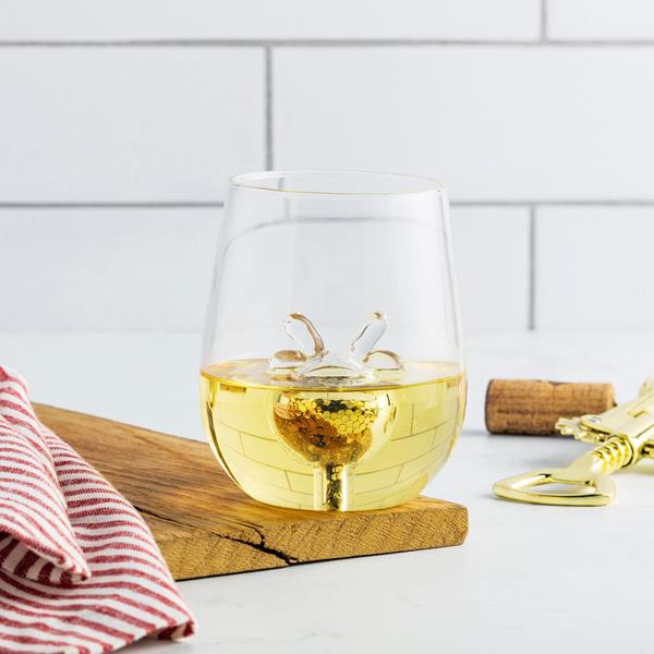 Tootles! Holiday Glitter Reindeer Stemless Wine Glass | Hy-Vee Aisles  Online Grocery Shopping
