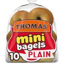 Thomas' Plain Kosher Mini Bagels, 10 count