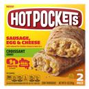 Hot Pockets Sausage, Egg & Cheese Croissant Crust Frozen Breakfast Sandwiches 2pk