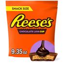 REESE'S Chocolate Lava Milk Chocolate Snack Size Peanut Butter Cups, Candy Bag