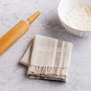 Hy-Vee Seasons Waffle Tea Towel in White and Chateau Gray