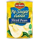 Del Monte No Sugar Added Sliced Bartlett Pears in Water