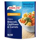 Birds Eye Steamfresh Sauced Cheesy Broccoli, Cauliflower & Carrots, Frozen Vegetables