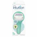 Schick Intuition Sensitive Care Women's Razor With Natural Aloe, 1 Razor Handle & 2 Refill Blades