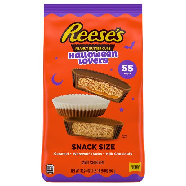Reese's Halloween Lovers Caramel Werewolf Tracks Milk Chocolate Snack ...